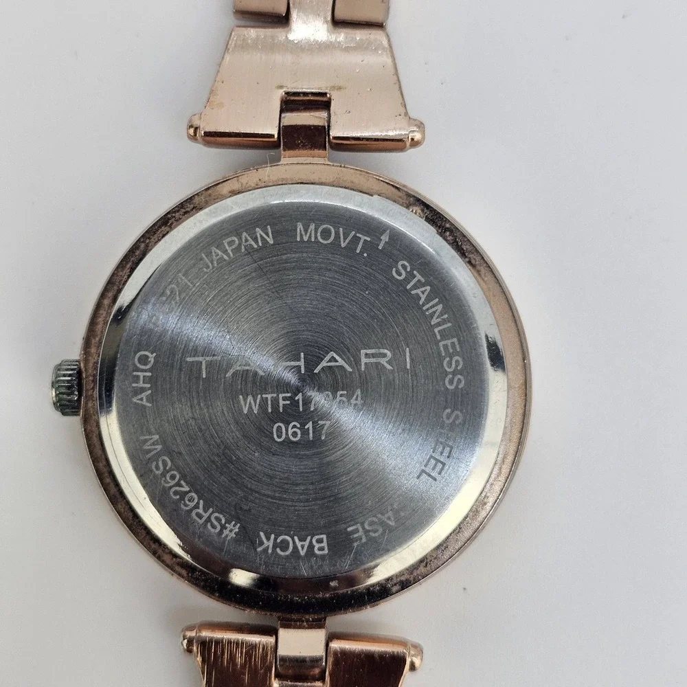 40MM Women's Watch Gray Dial Two Tone Bracelet Band 6.5